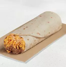 Cheesy Bean and Rice Burrito