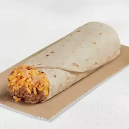 Cheesy Bean and Rice Burrito