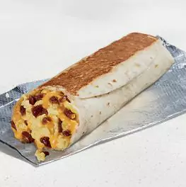 Cheesy Toasted Breakfast Burrito Bacon
